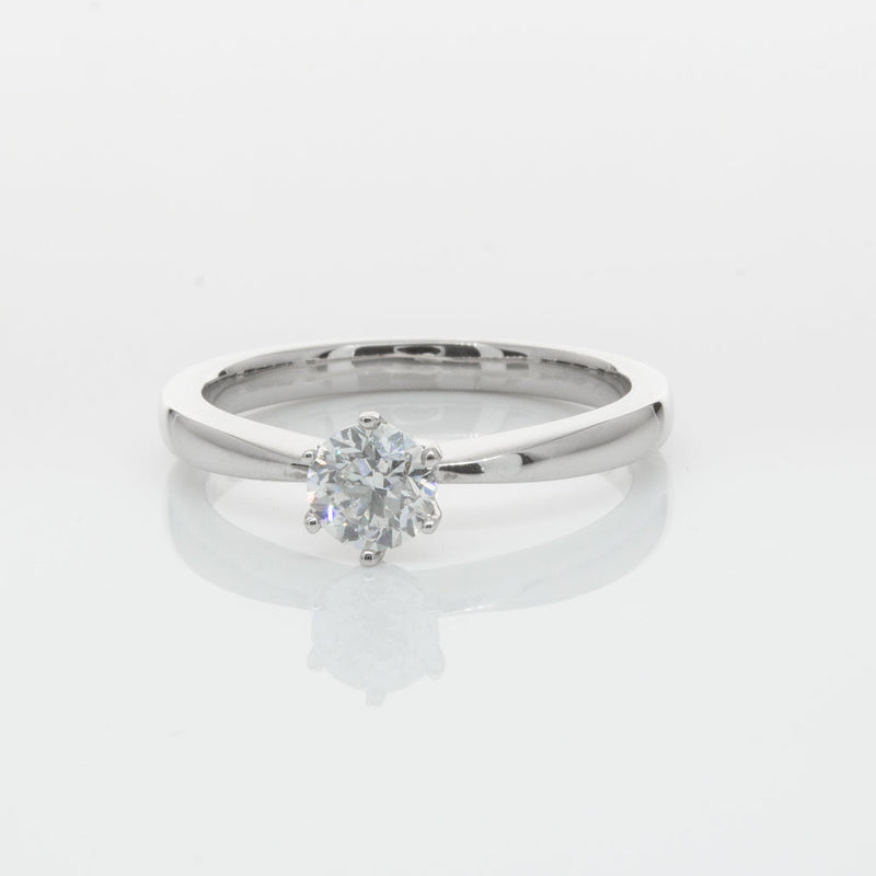 18ct White Gold .53ct Diamond Nova Ring-Ring-Walker & Hall