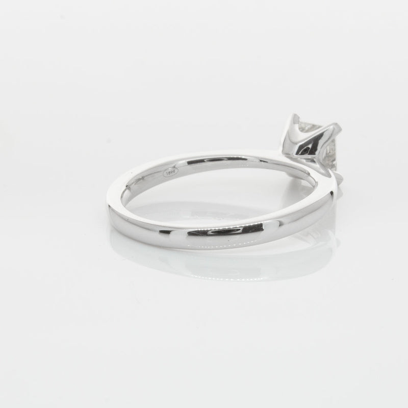 18ct White Gold .71ct Princess Cut Diamond Royale Ring-Ring-Walker & Hall