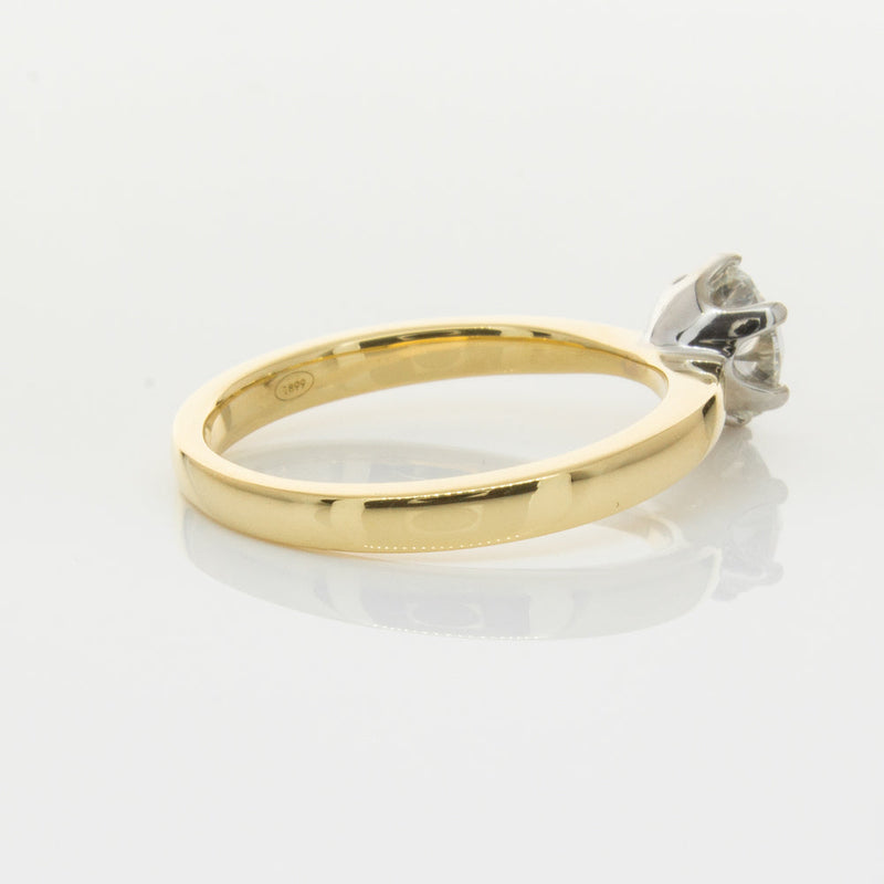 18ct Yellow Gold 1.00ct Diamond Nova Ring-Ring-Walker & Hall