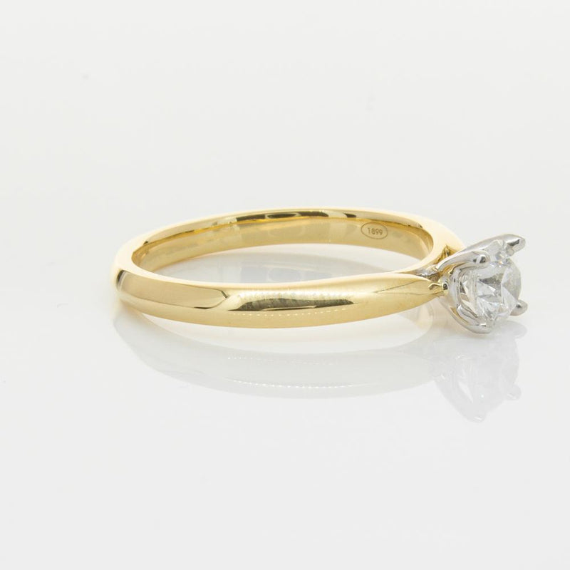 18ct Yellow Gold .50ct Diamond Venetian Ring-Ring-Walker & Hall