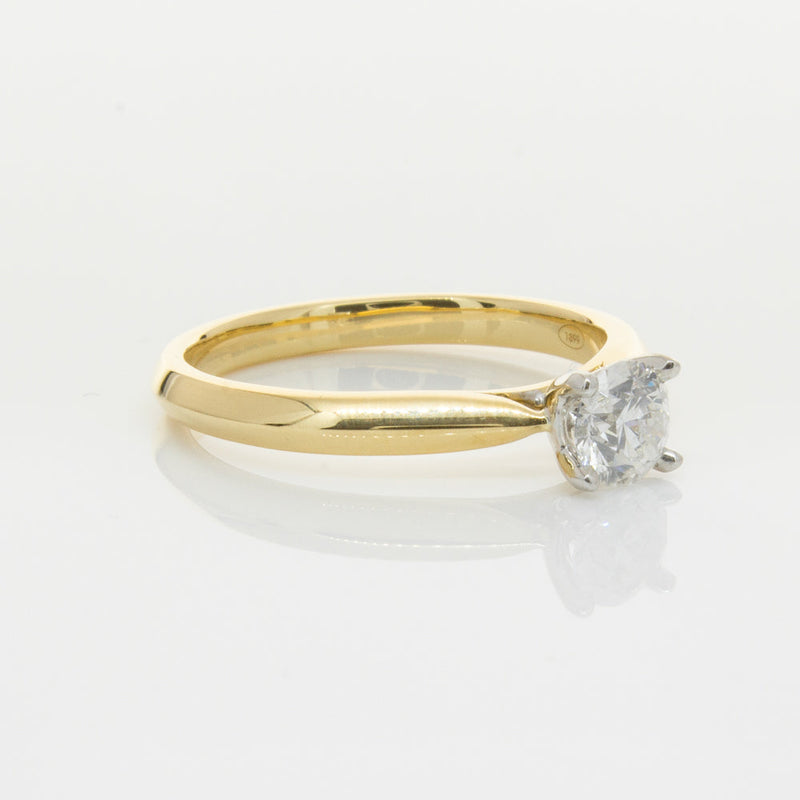 18ct Yellow Gold .50ct Diamond Venetian Ring-Ring-Walker & Hall