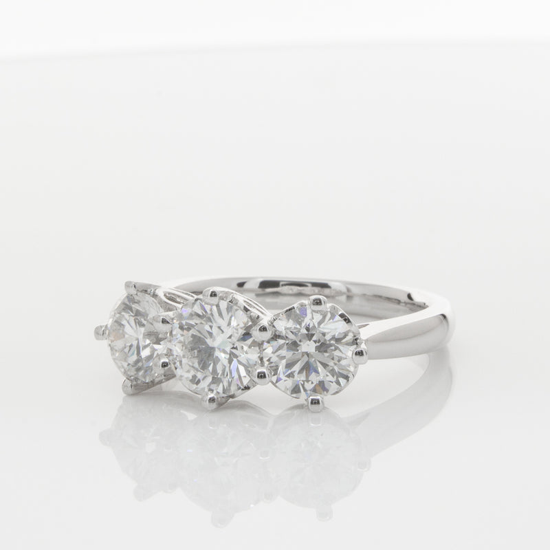 18ct White Gold 2.11ct Diamond Coronado Ring-Ring-Walker & Hall