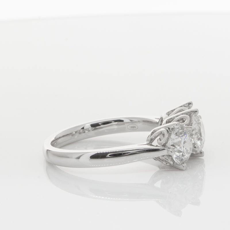 18ct White Gold 2.11ct Diamond Coronado Ring-Ring-Walker & Hall