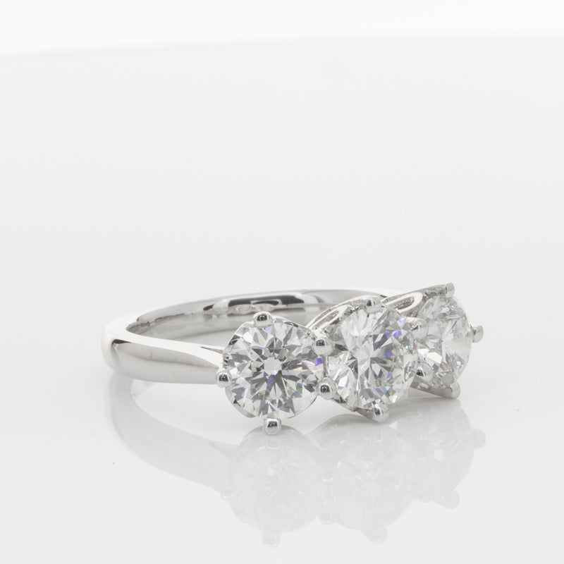 18ct White Gold 2.11ct Diamond Coronado Ring-Ring-Walker & Hall