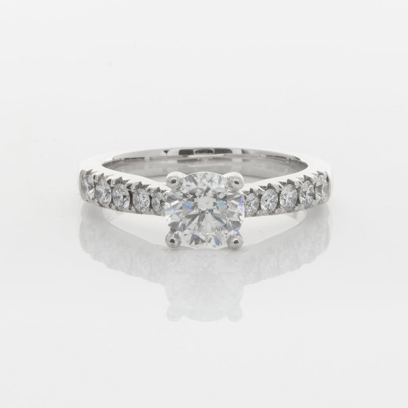 18ct White Gold 1.00ct Diamond Phoenix Ring-Ring-Walker & Hall