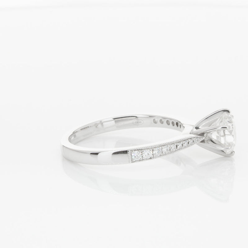 18ct White Gold 1.00ct Diamond Zenith Ring-Ring-Walker & Hall