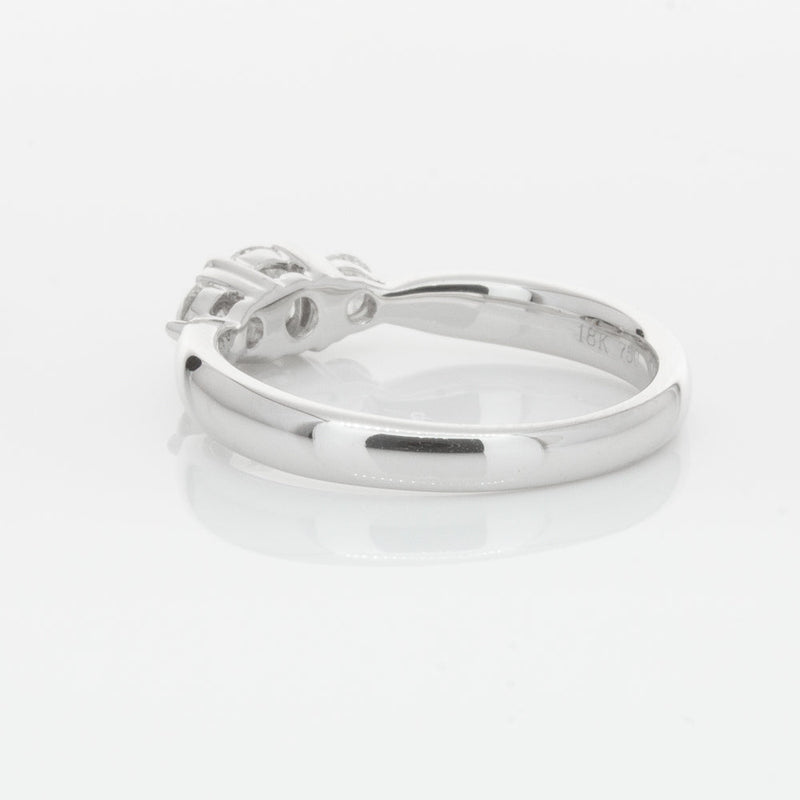 18ct White Gold .39ct Diamond Elysian Ring-Ring-Walker & Hall