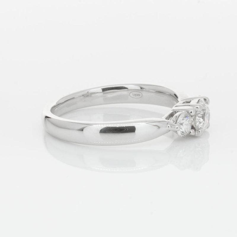 18ct White Gold .39ct Diamond Elysian Ring-Ring-Walker & Hall