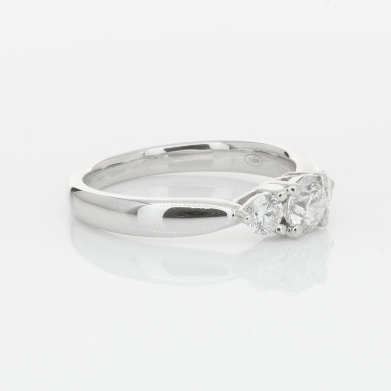 18ct White Gold .39ct Diamond Elysian Ring-Ring-Walker & Hall