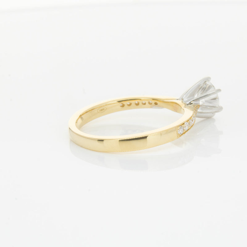 18ct Yellow Gold .74ct Diamond Zenith Ring-Ring-Walker & Hall
