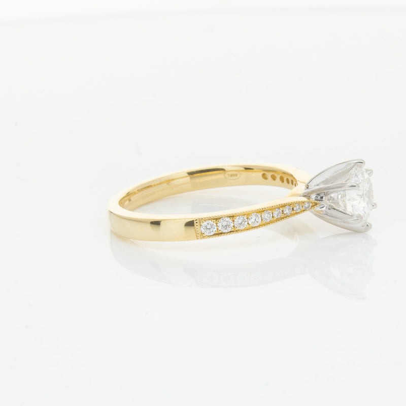 18ct Yellow Gold .70ct Diamond Zenith Ring-Ring-Walker & Hall