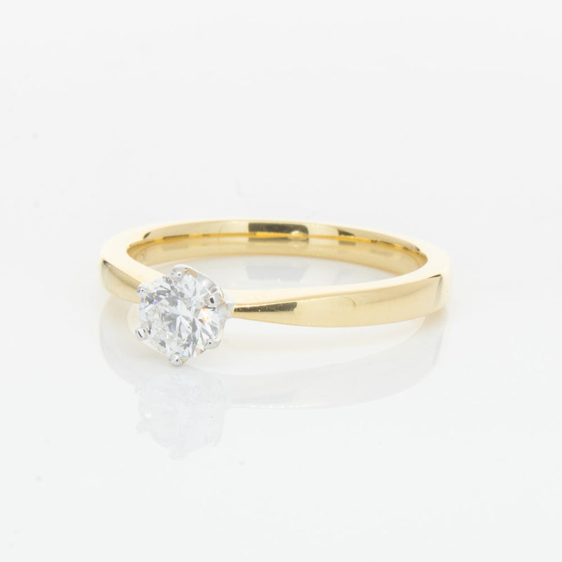 18ct Yellow Gold .40ct Diamond Nova Ring-Ring-Walker & Hall