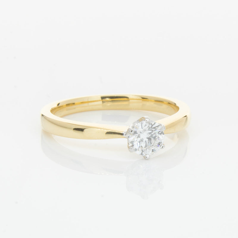 18ct Yellow Gold .40ct Diamond Nova Ring-Ring-Walker & Hall