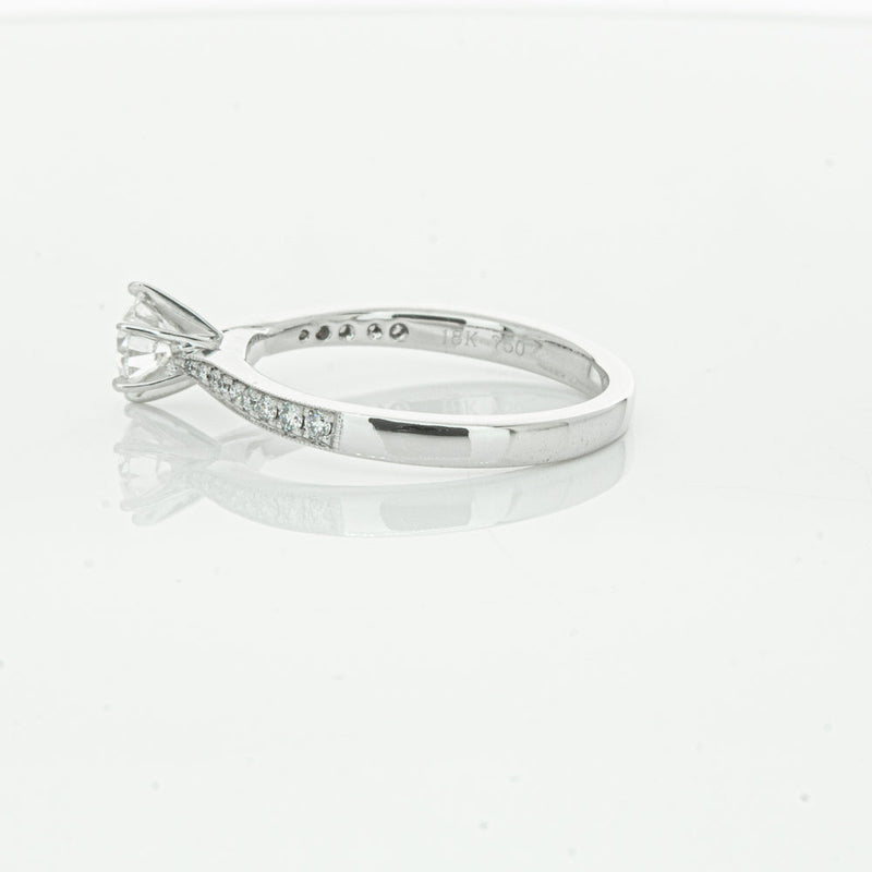 18ct White Gold .50ct Diamond Zenith Ring-Ring-Walker & Hall