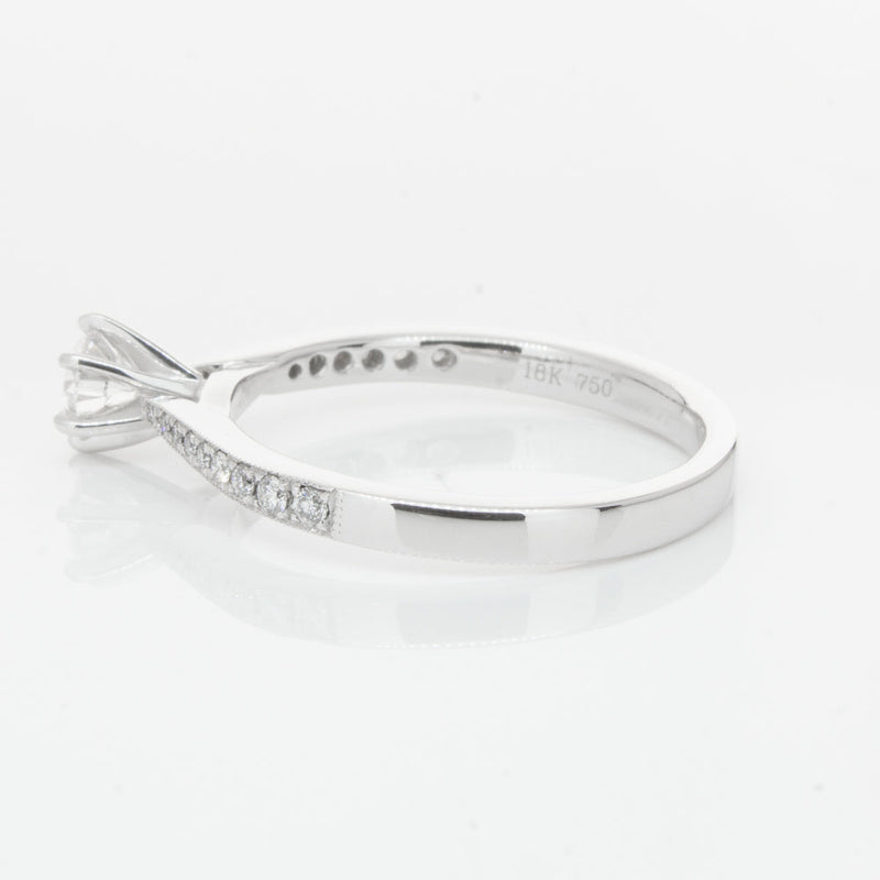 18ct White Gold .30ct Diamond Zenith Ring-Ring-Walker & Hall