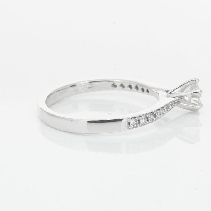 18ct White Gold .30ct Diamond Zenith Ring-Ring-Walker & Hall