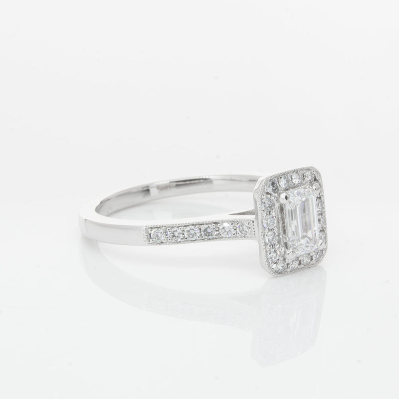 18ct White Gold .30ct Diamond Aria Ring-Ring-Walker & Hall