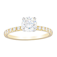 18ct Yellow Gold 1.01ct Diamond Comet Ring-Ring-Walker & Hall