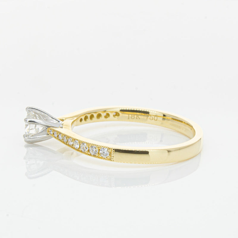18ct Yellow Gold .34ct Diamond Zenith Ring-Ring-Walker & Hall