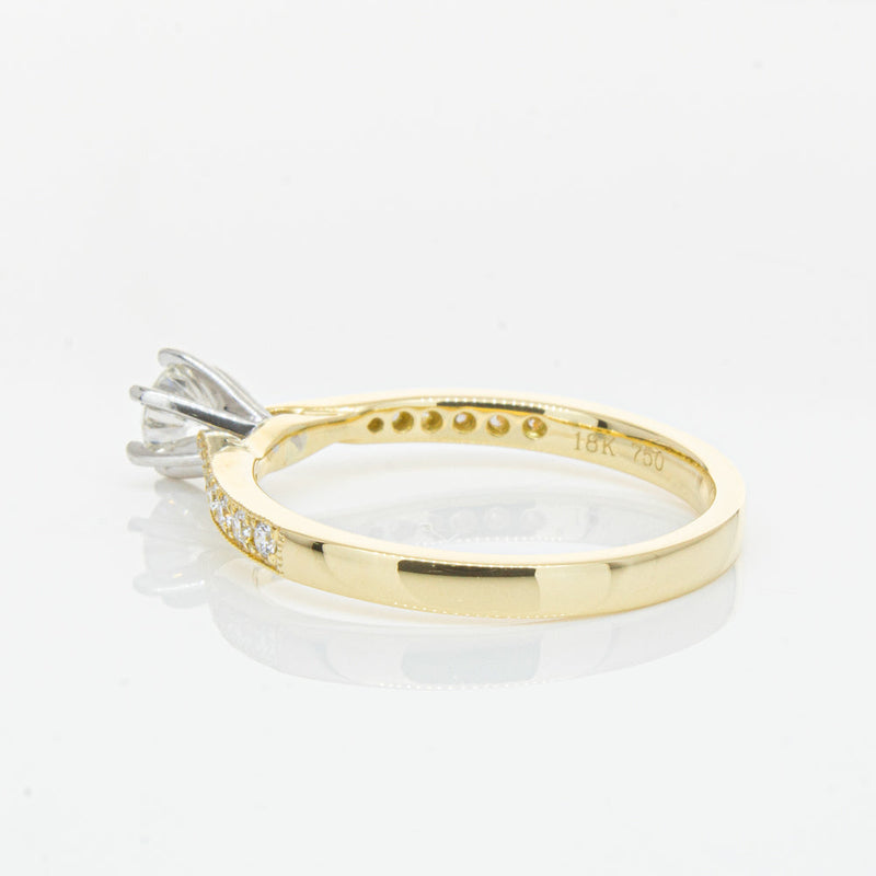 18ct Yellow Gold .34ct Diamond Zenith Ring-Ring-Walker & Hall