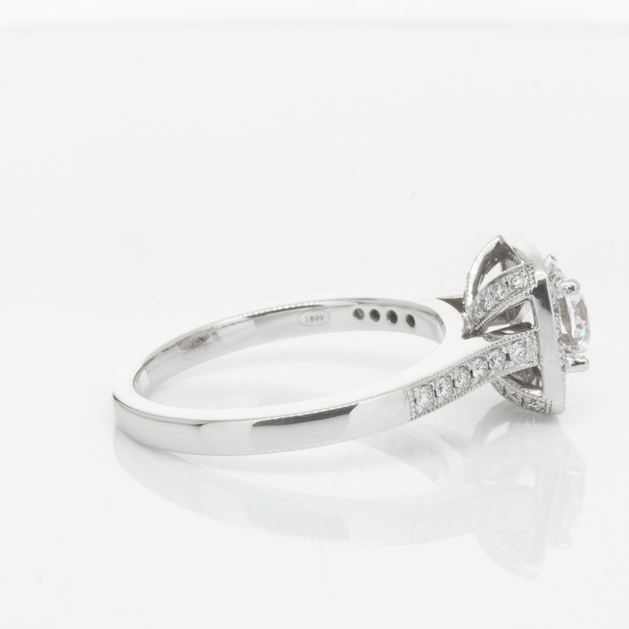18ct White Gold 1.00ct Diamond Aurora Ring-Ring-Walker & Hall
