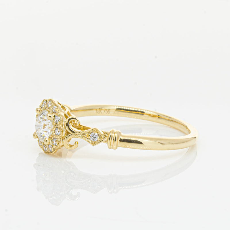 18ct Yellow Gold .30ct Diamond Versailles Ring-Ring-Walker & Hall
