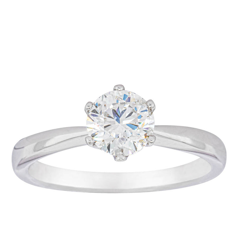 18ct White Gold 1.01ct Diamond Nova Ring-Ring-Walker & Hall