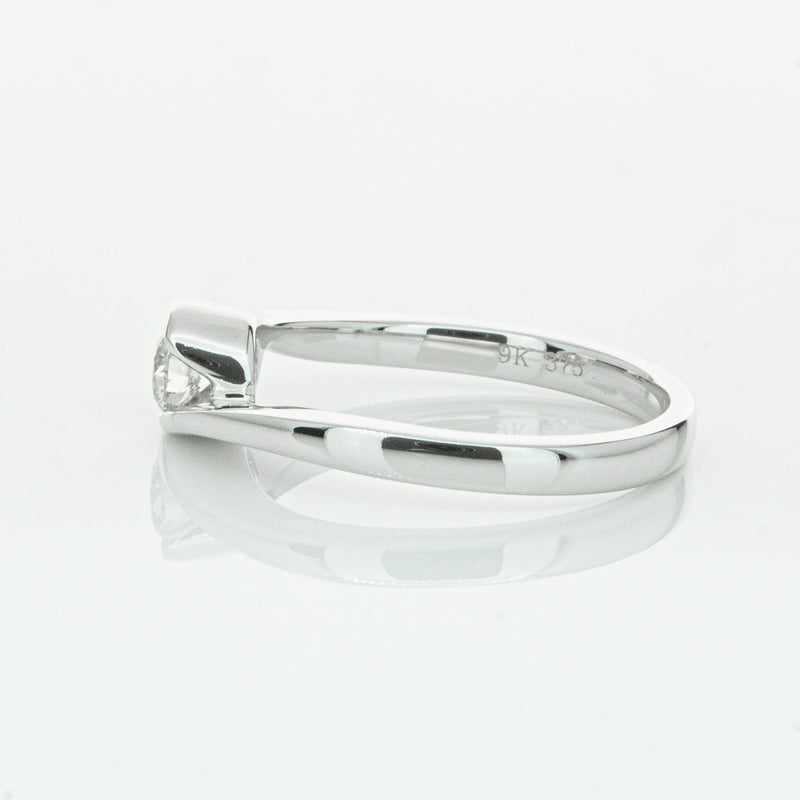 18ct White Gold .35ct Diamond Embrace Ring-Ring-Walker & Hall