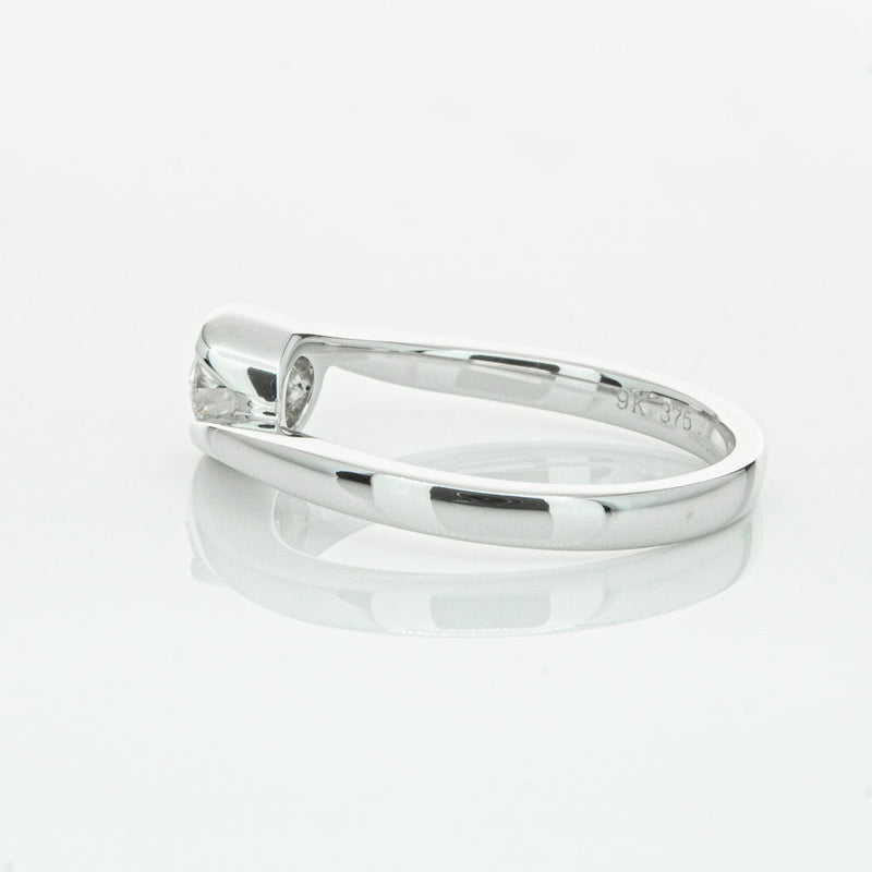 18ct White Gold .35ct Diamond Embrace Ring-Ring-Walker & Hall