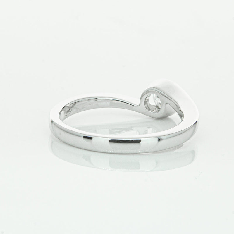 18ct White Gold .35ct Diamond Embrace Ring-Ring-Walker & Hall