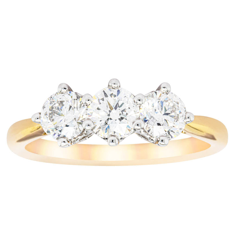 18ct Yellow Gold 1.26ct Diamond Coronado Ring-Ring-Walker & Hall