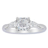 18ct White Gold 1.01ct Cushion Cut Diamond Ayla Ring-Ring-Walker & Hall