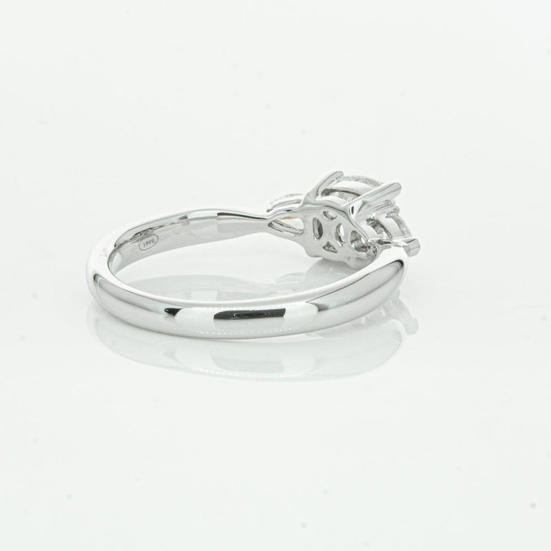 18ct White Gold 1.01ct Cushion Cut Diamond Ayla Ring-Ring-Walker & Hall