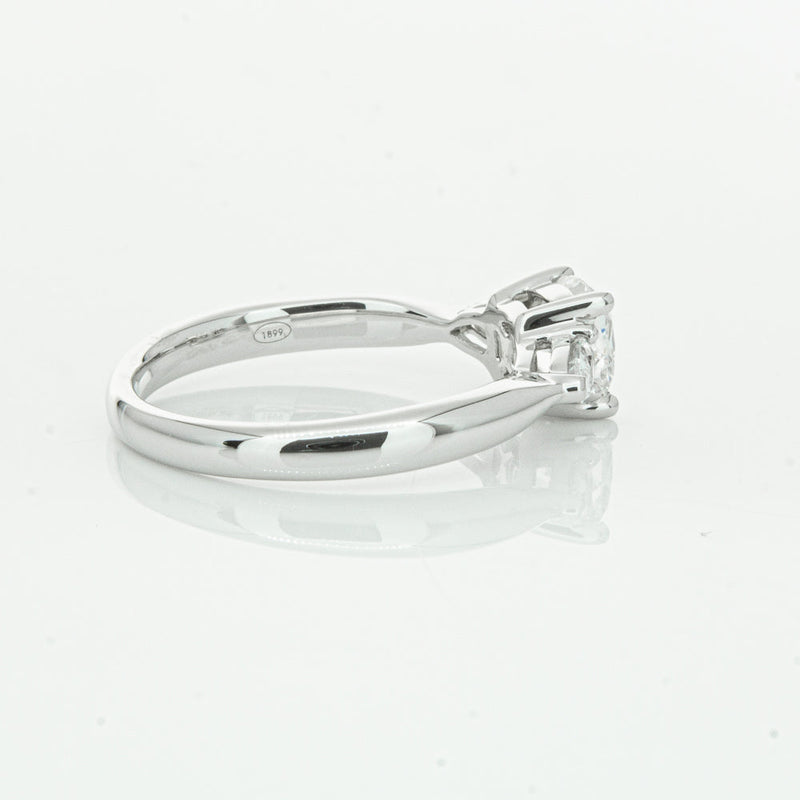 18ct White Gold 1.01ct Cushion Cut Diamond Ayla Ring-Ring-Walker & Hall