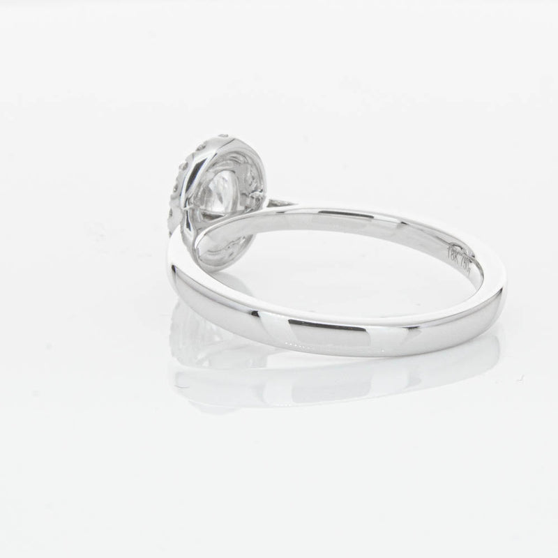 18ct White Gold .50ct Oval Cut Diamond Nina Ring-Ring-Walker & Hall