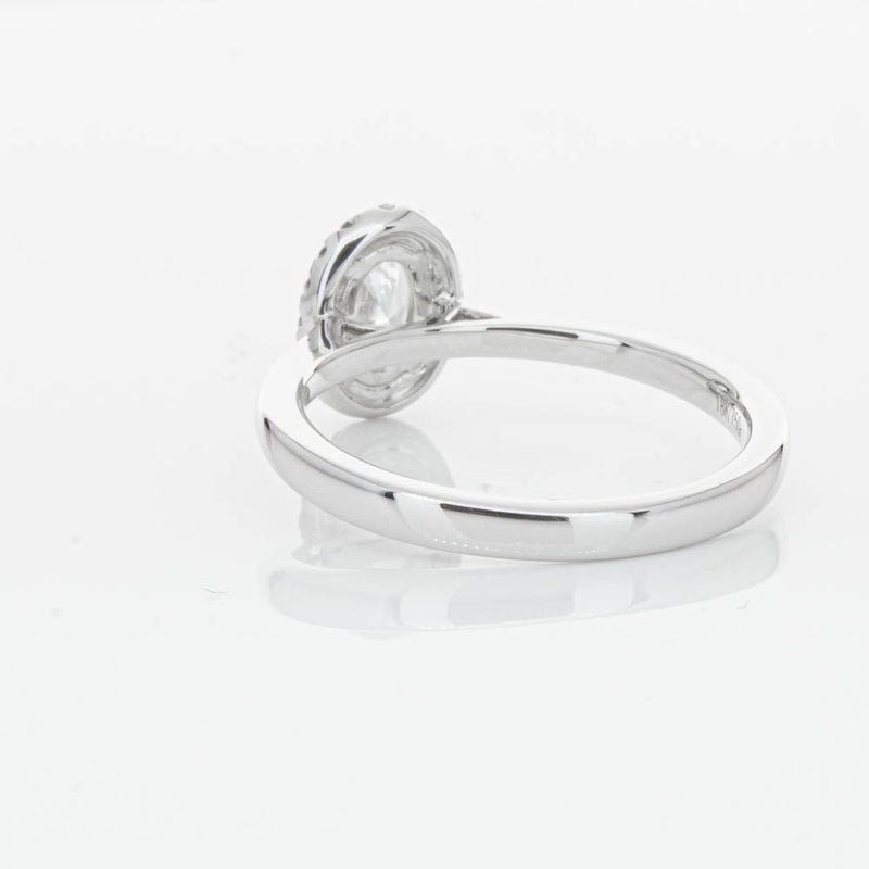18ct White Gold .50ct Oval Cut Diamond Nina Ring-Ring-Walker & Hall