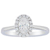 18ct White Gold .50ct Oval Cut Diamond Nina Ring-Ring-Walker & Hall