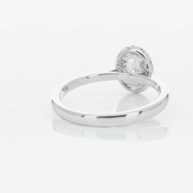 18ct White Gold .50ct Oval Cut Diamond Nina Ring-Ring-Walker & Hall