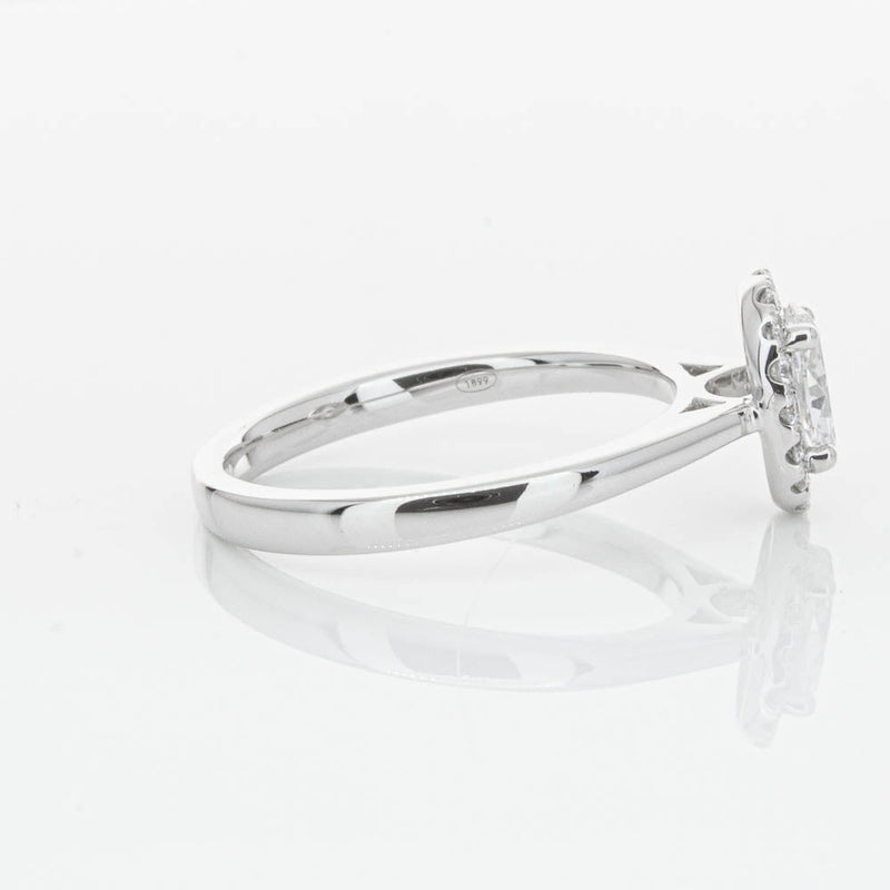 18ct White Gold .50ct Oval Cut Diamond Nina Ring-Ring-Walker & Hall