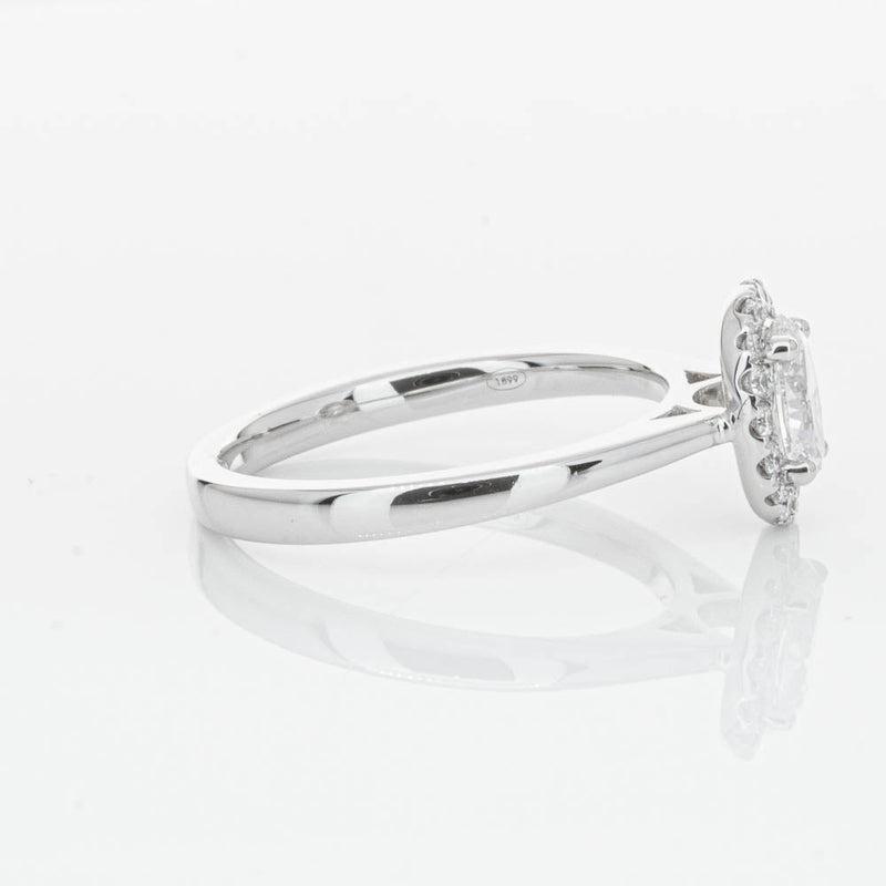 18ct White Gold .50ct Oval Cut Diamond Nina Ring-Ring-Walker & Hall