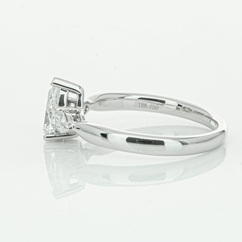 18ct White Gold .70ct Pear Cut Diamond Ayla Ring-Ring-Walker & Hall