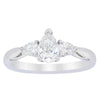 18ct White Gold .70ct Pear Cut Diamond Ayla Ring-Ring-Walker & Hall