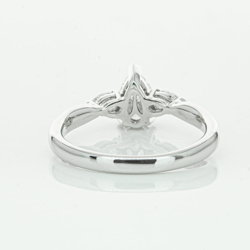 18ct White Gold .70ct Pear Cut Diamond Ayla Ring-Ring-Walker & Hall