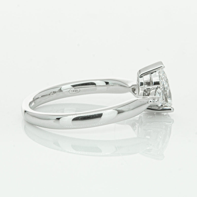 18ct White Gold .70ct Pear Cut Diamond Ayla Ring-Ring-Walker & Hall