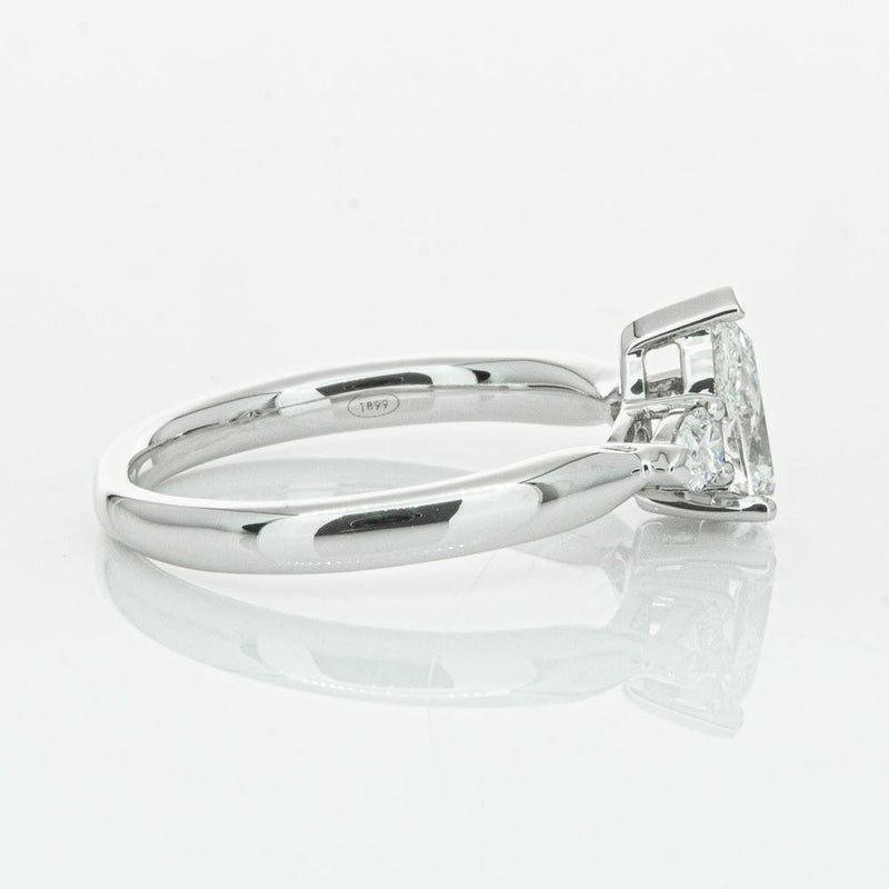 18ct White Gold .70ct Pear Cut Diamond Ayla Ring-Ring-Walker & Hall