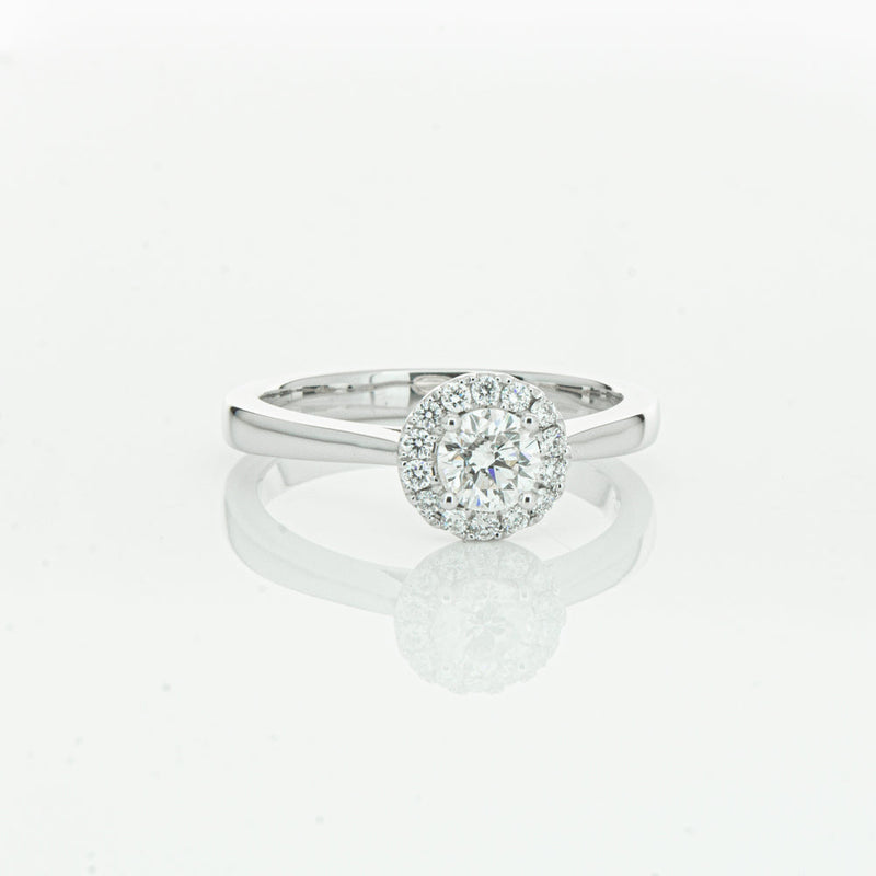 18ct White Gold .41ct Diamond Nina Ring-Ring-Walker & Hall