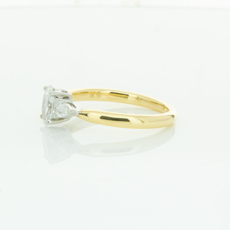 18ct Yellow Gold .50ct Oval Cut Diamond Ayla Ring-Ring-Walker & Hall