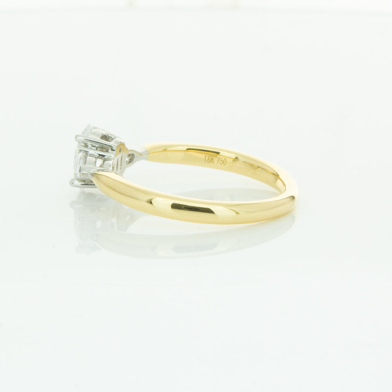 18ct Yellow Gold .50ct Oval Cut Diamond Ayla Ring-Ring-Walker & Hall