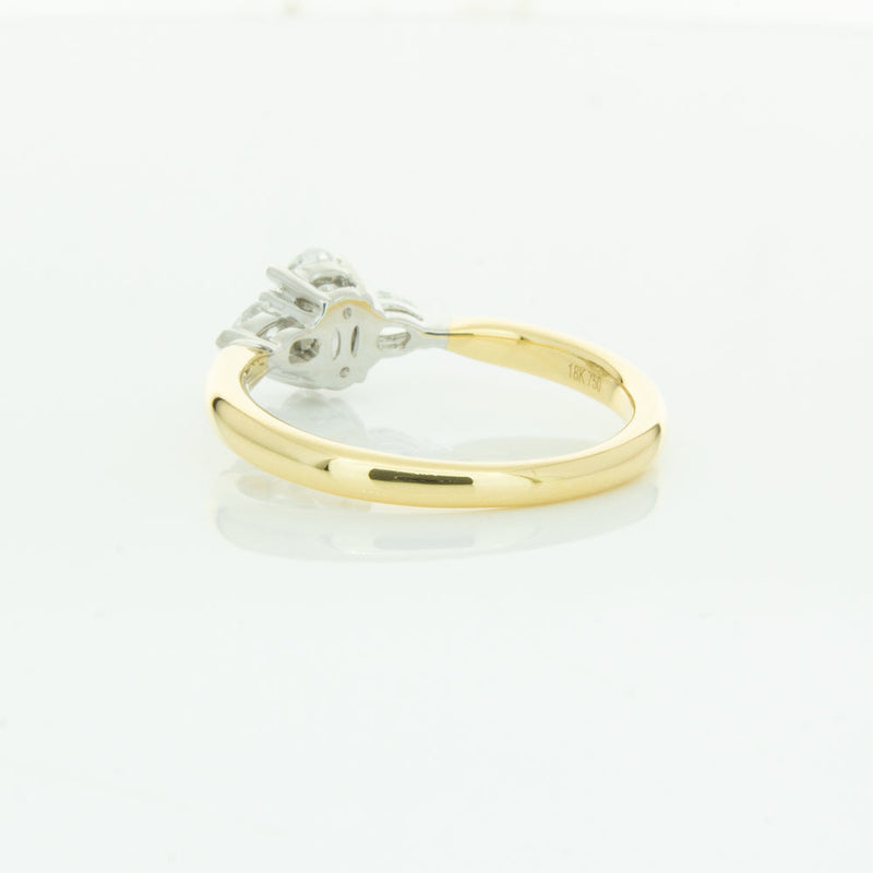 18ct Yellow Gold .50ct Oval Cut Diamond Ayla Ring-Ring-Walker & Hall