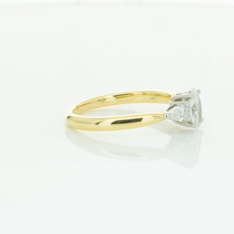 18ct Yellow Gold .50ct Oval Cut Diamond Ayla Ring-Ring-Walker & Hall